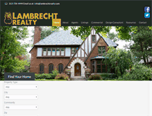 Tablet Screenshot of lambrechtrealty.com